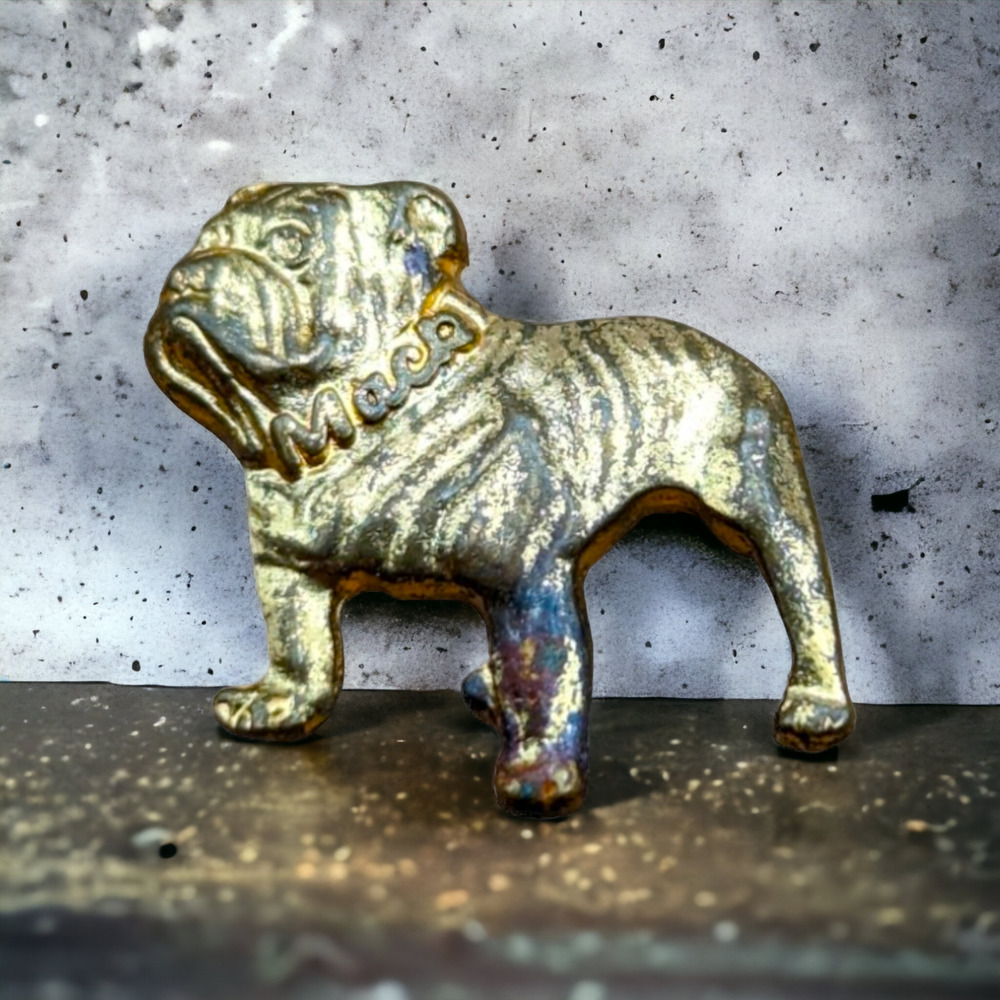 Gold Tone Mack Truck Bulldog Vintage Hat Lapel Pin Tie Tack